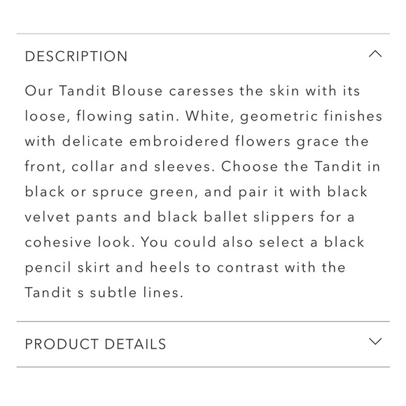 Johnny Was Satin Tandit Blouse - Like New - Picture 6 of 6